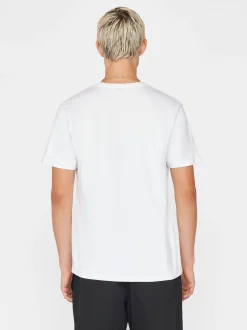 FRAME Logo Tee in Blanc