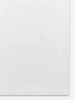 FRAME Logo Tee in Blanc