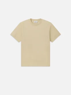FRAME Logo Tee in Dusty Yellow