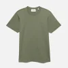 FRAME Logo Tee in Khaki Green