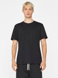 FRAME Logo Tee in Noir