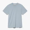 FRAME Logo Tee in Sky Blue