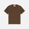 FRAME Logo Tee in Soft Mocha