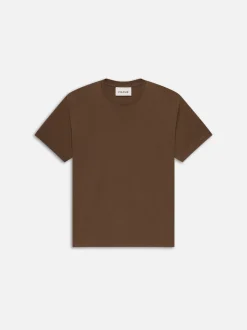 FRAME Logo Tee in Soft Mocha