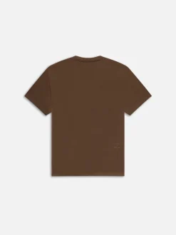 FRAME Logo Tee in Soft Mocha