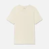 FRAME Logo Tee in White Canvas