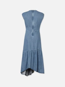 Gathered Tier Hem Dress in Eugenia