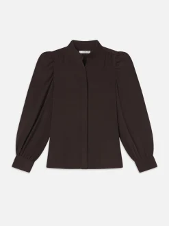 Gillian Long Sleeve Top in Espresso
