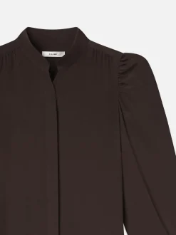 Gillian Long Sleeve Top in Espresso