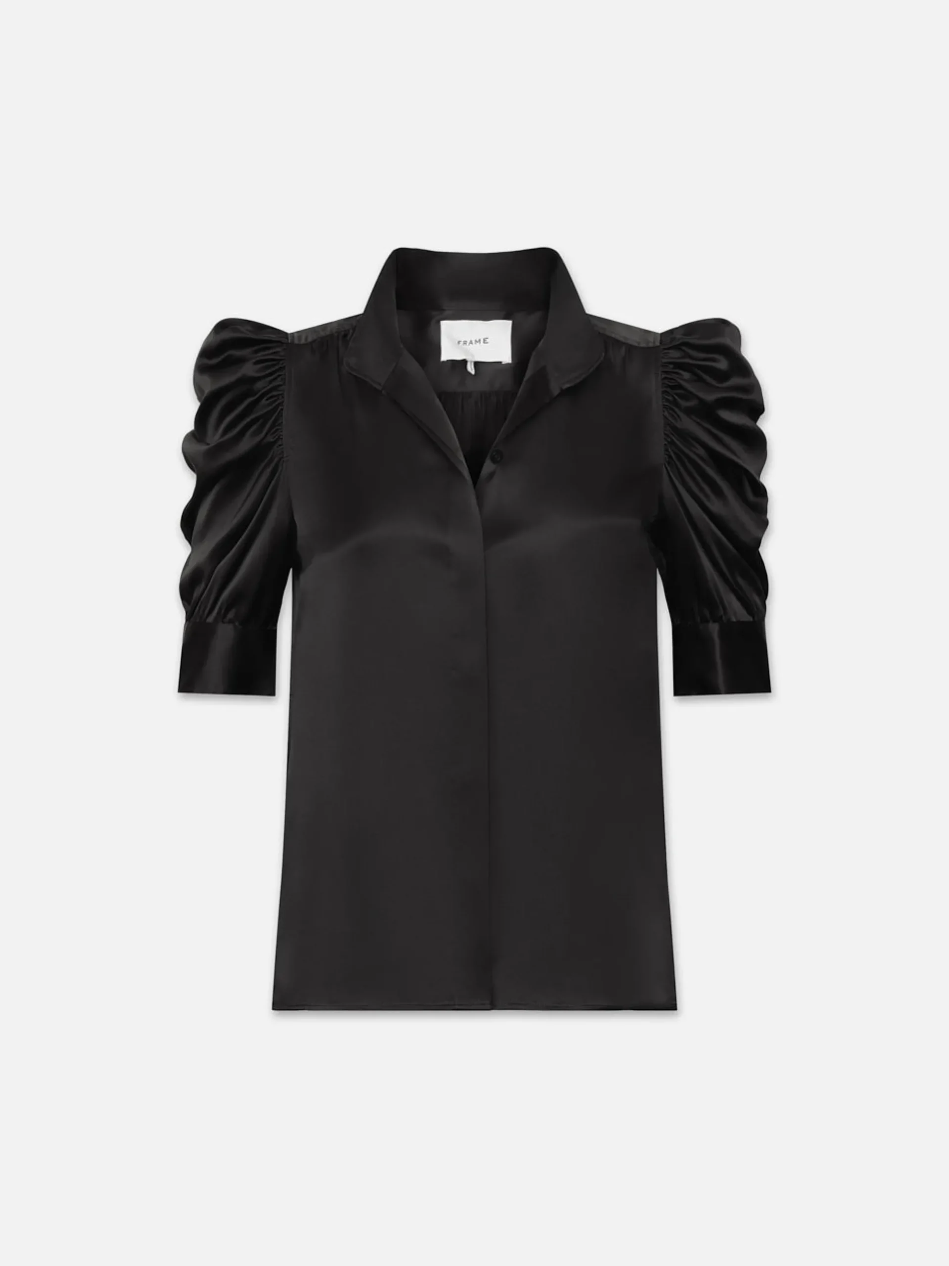 Gillian Top in Glossy Noir