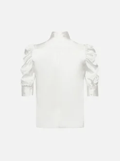Gillian Top in Glossy Off White