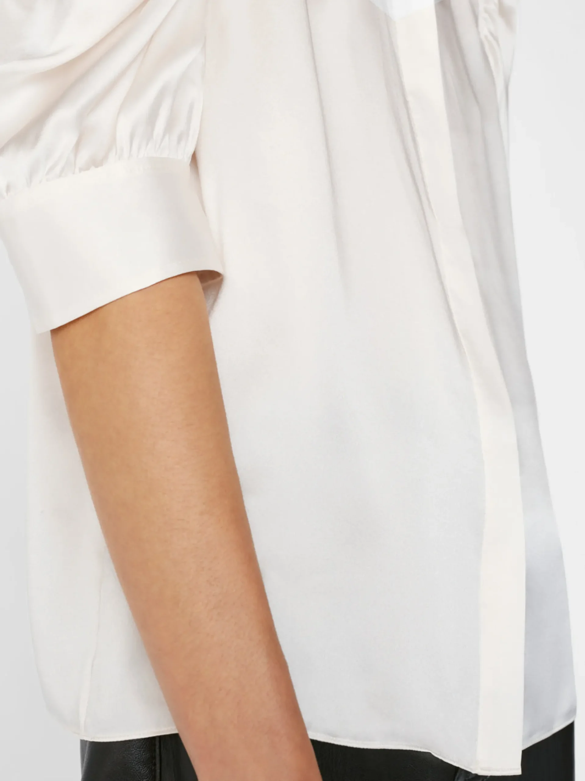 Gillian Top in Glossy Off White