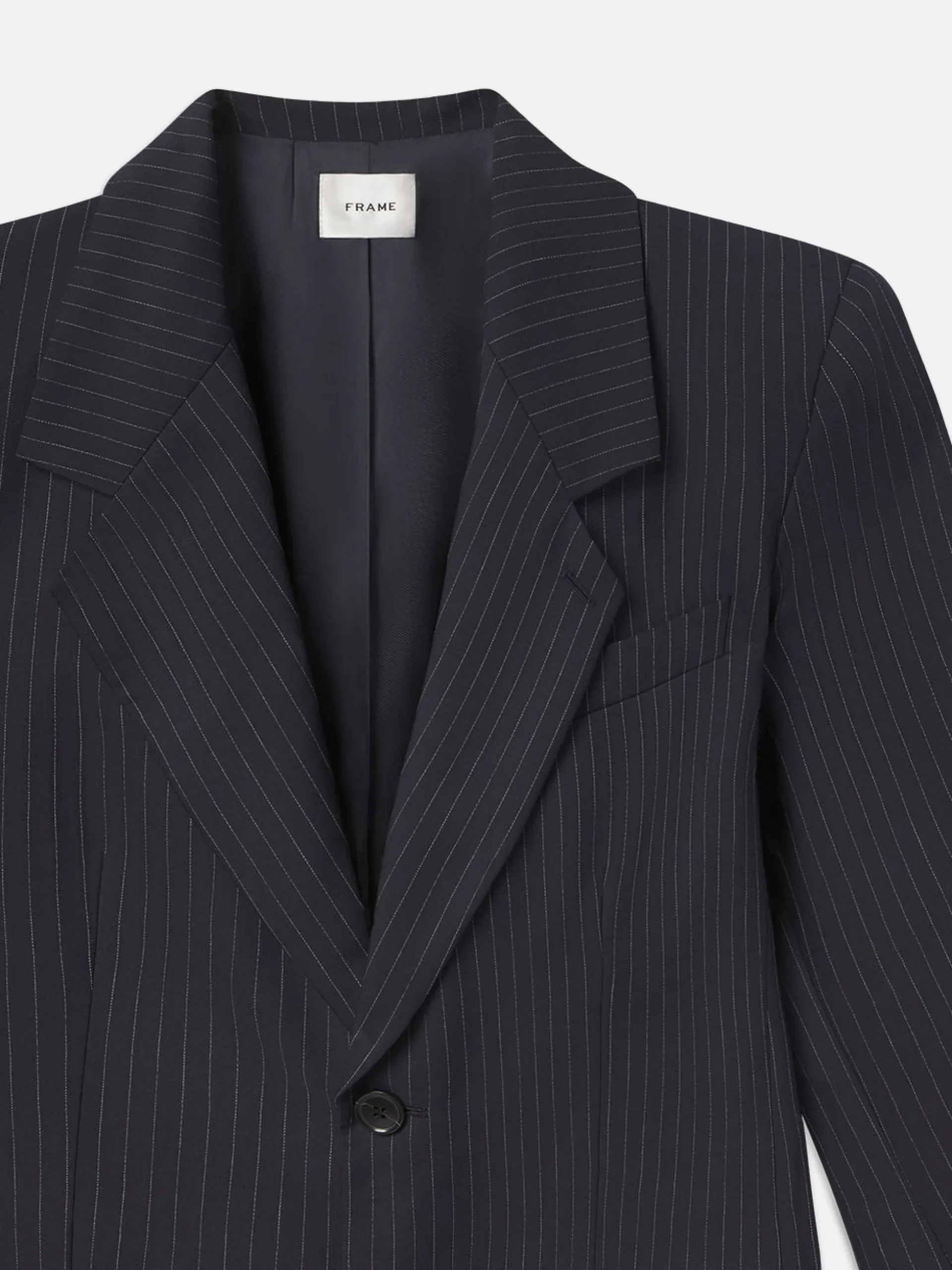 Grandfather Blazer in Navy Multi