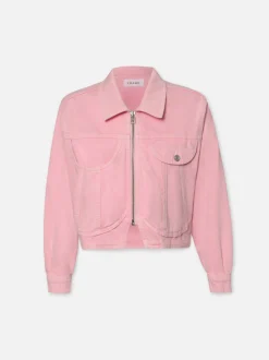 Heart Jacket in Washed Dusty Pink