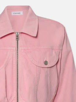 Heart Jacket in Washed Dusty Pink