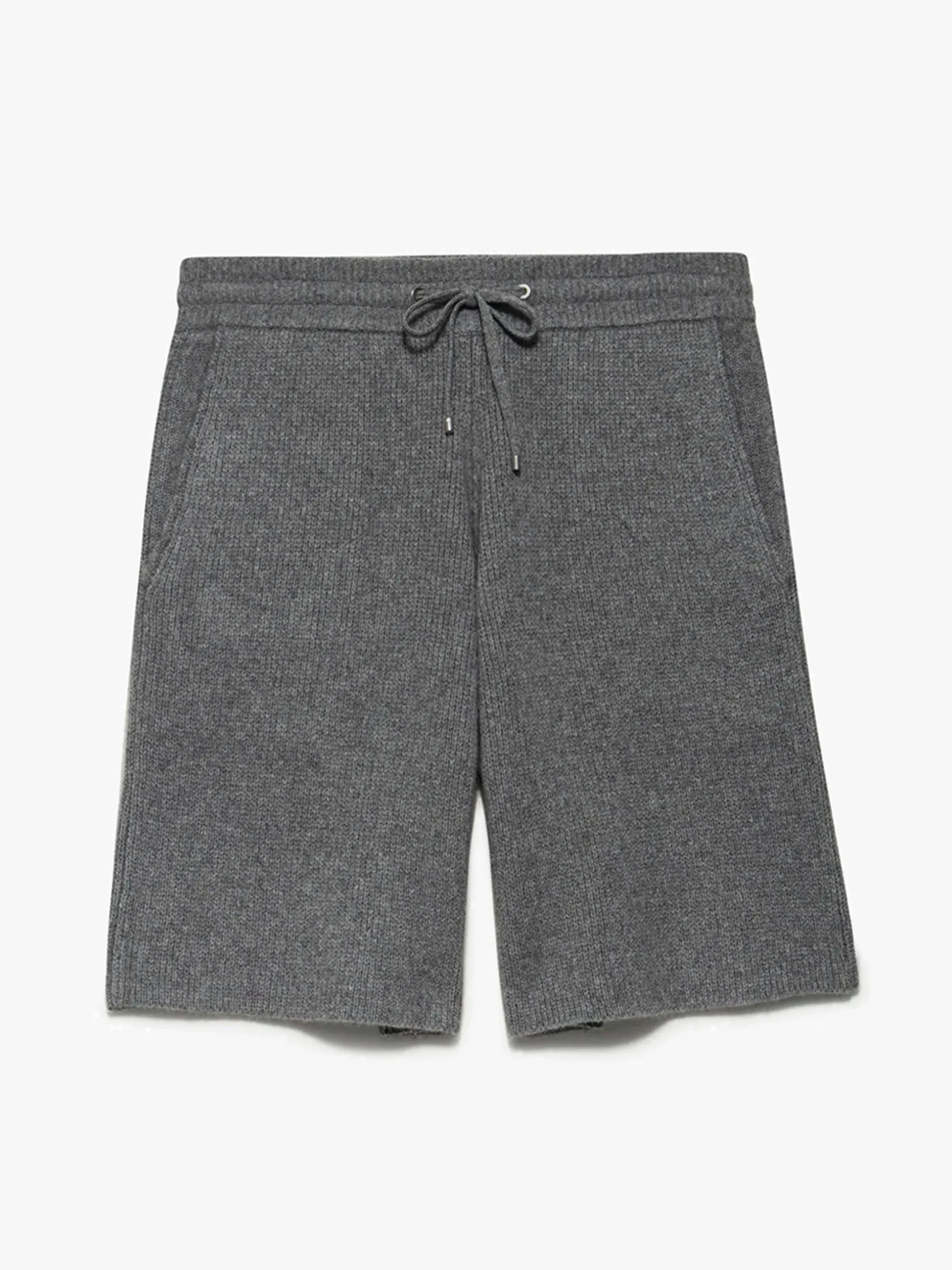 Heavyweight Cashmere Short in Warm Grey