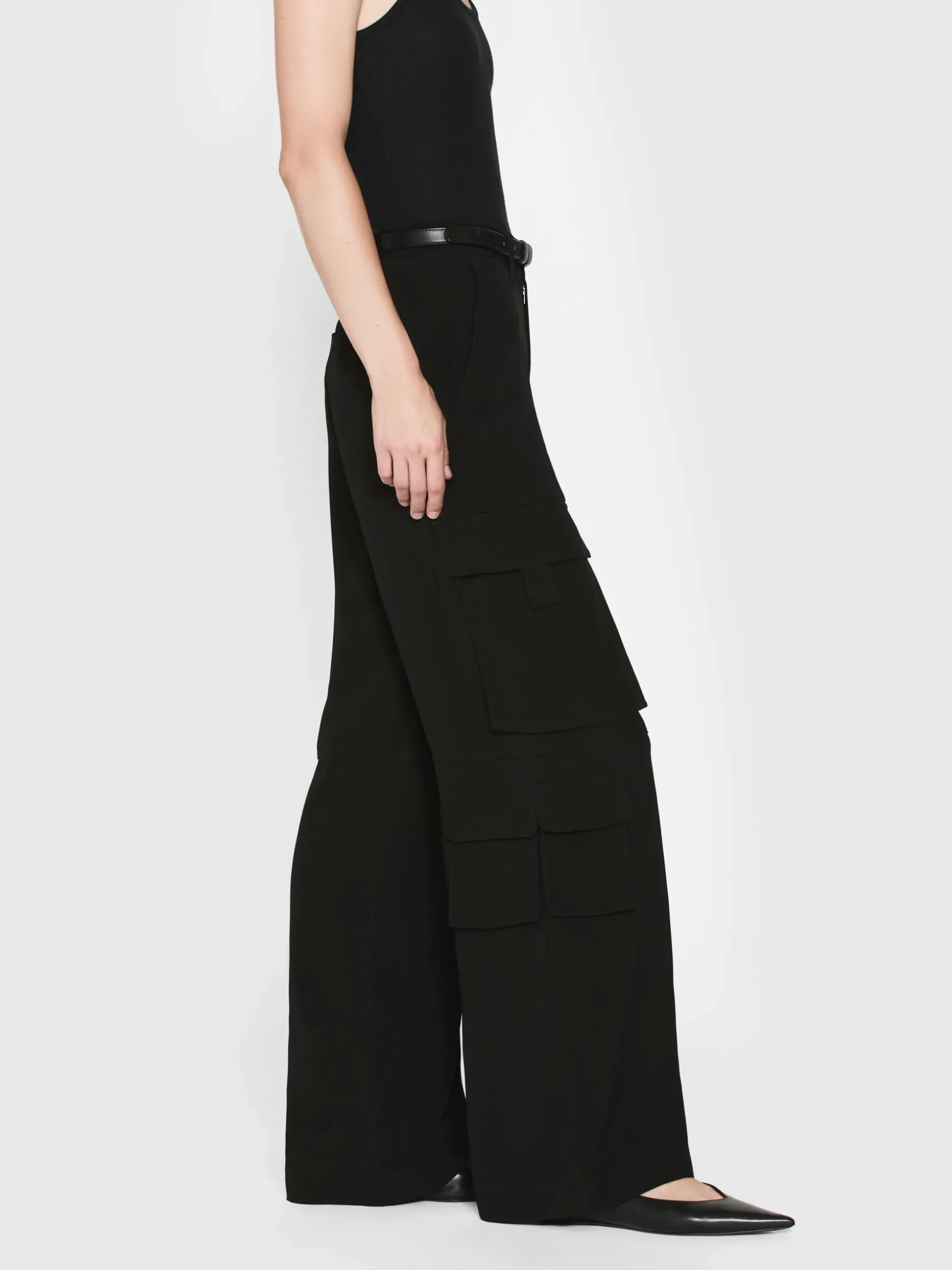 High Rise Utility Cargo in Black