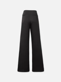 High Rise Wide Leg Trouser in Black