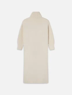 Jacquard Fringe Coat in Stone