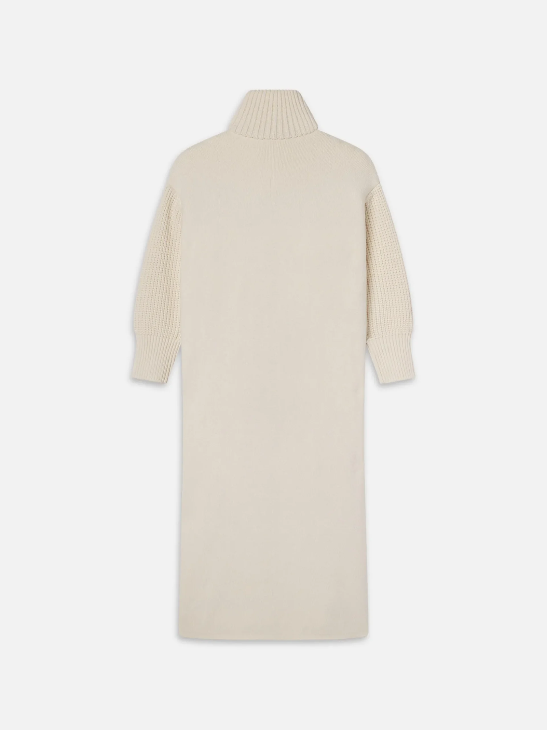 Jacquard Fringe Coat in Stone