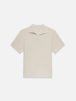 Jacquard Polo in Natural