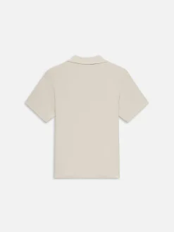 Jacquard Polo in Natural