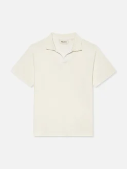 Jacquard Polo in Off White