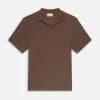 Jacquard Polo in Soft Mocha