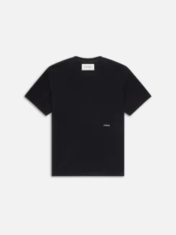 Jacquard Relaxed Tee in Black