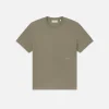 Jacquard Relaxed Tee in Dry Sage