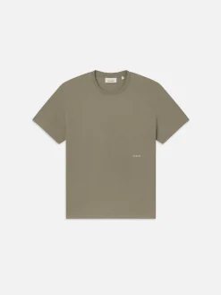Jacquard Relaxed Tee in Dry Sage