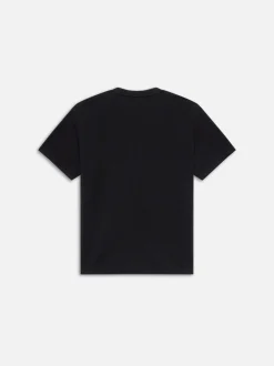 Jacquard Relaxed Tee in Black