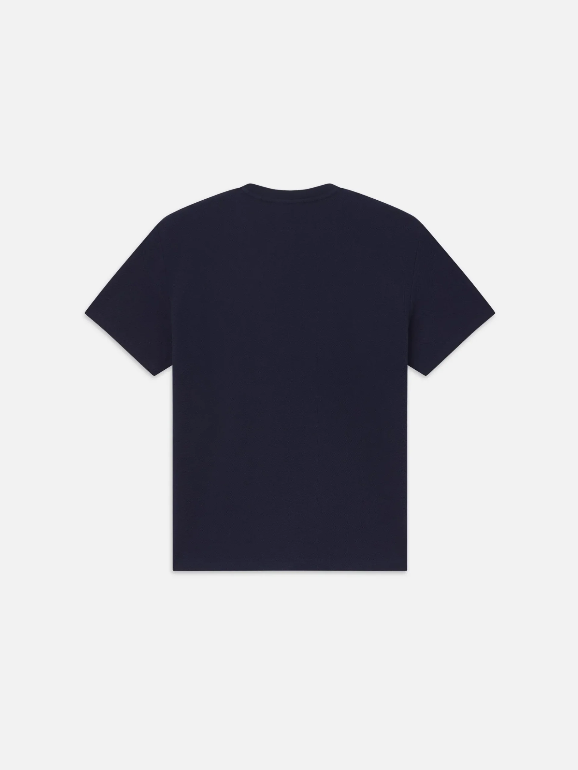 Jacquard Relaxed Tee in Dark Navy