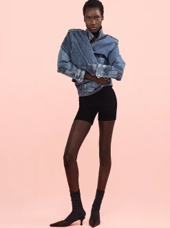 Jetset Short in Sheen Noir