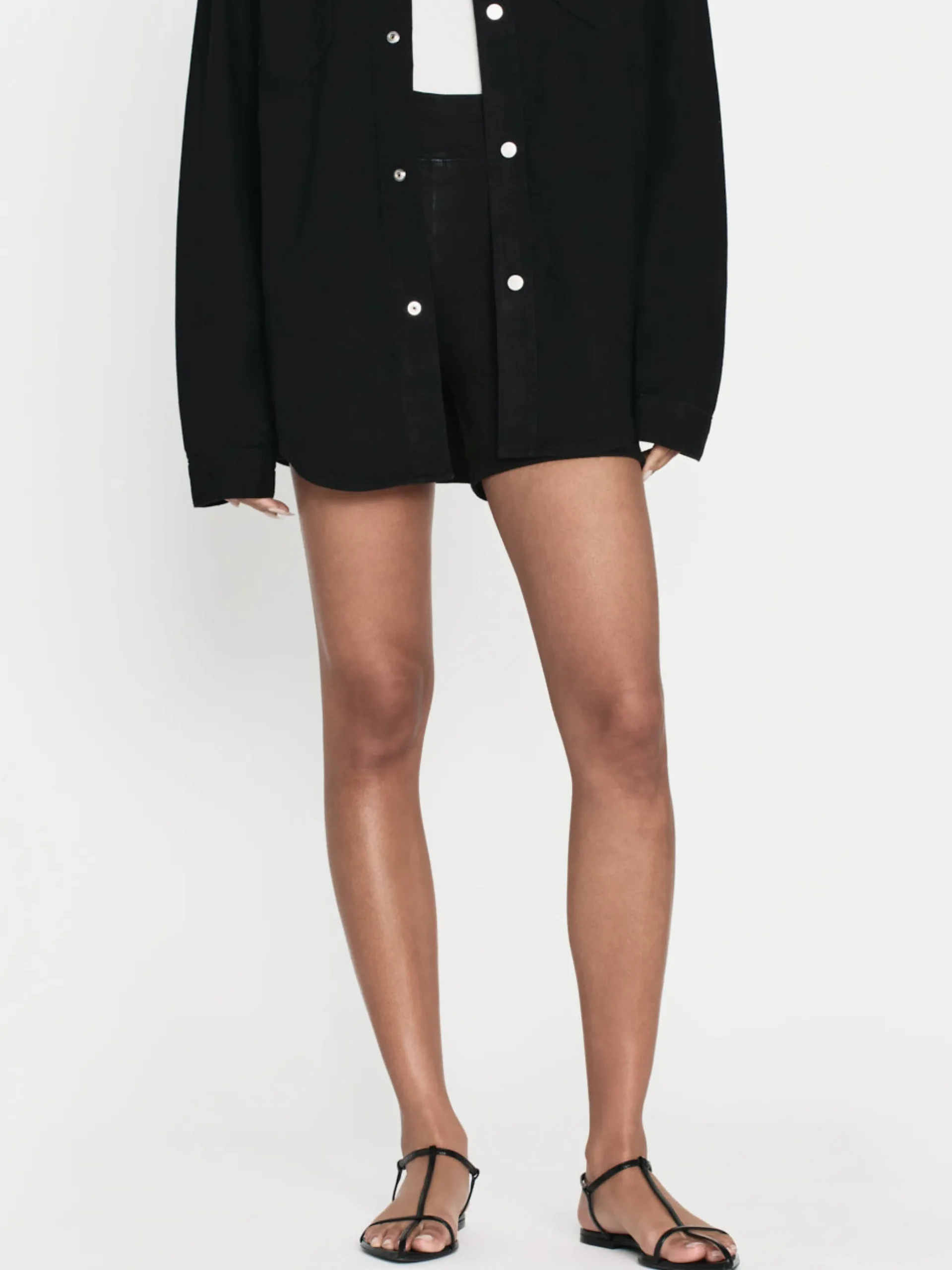 Jetset Short in Sheen Noir