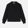 Lace Collar Blouse in Black