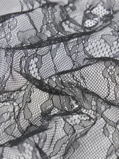 Lace Shift Dress in Black