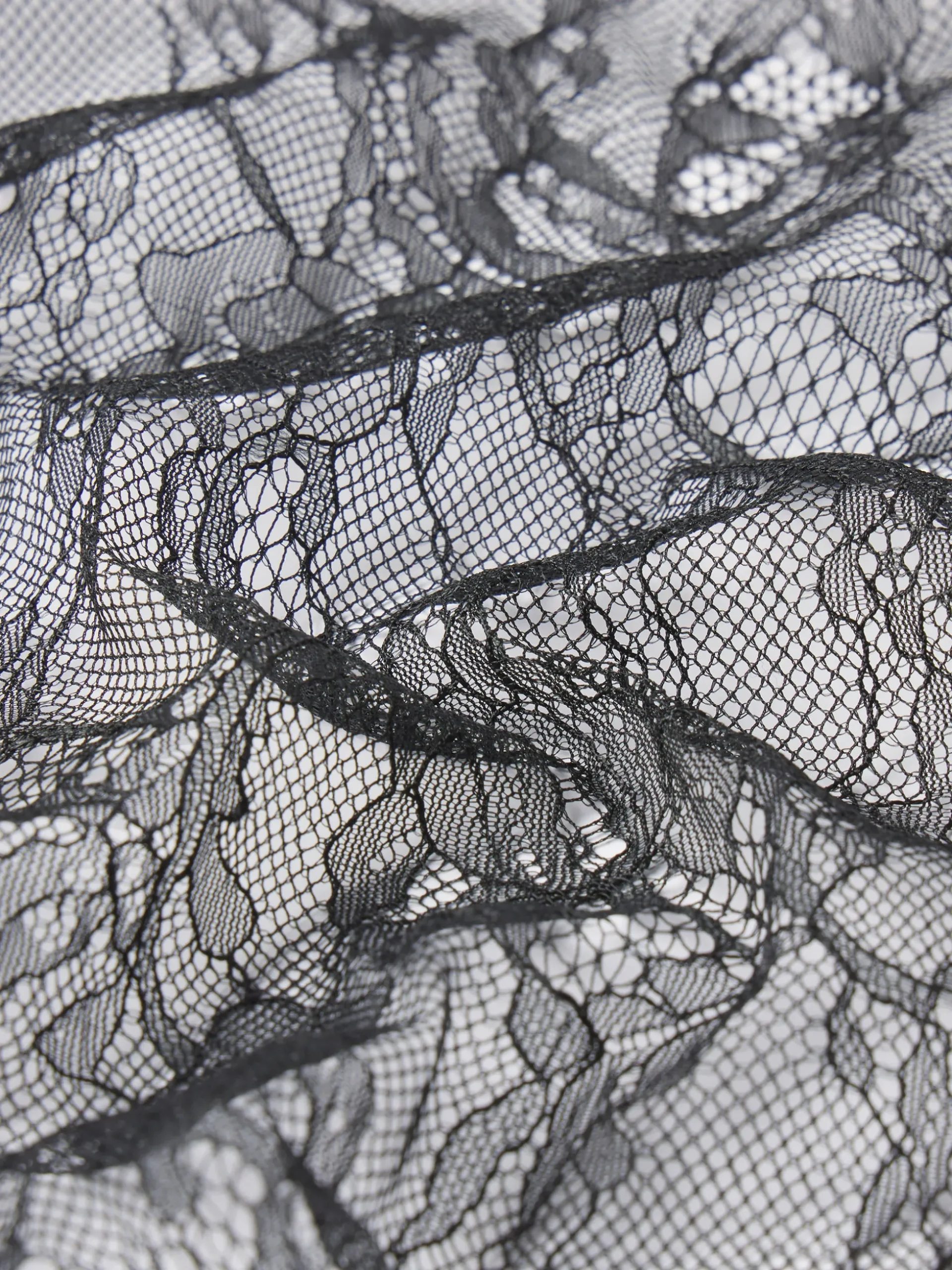 Lace Shift Dress in Black