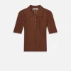 Laddered Rib Polo in Light Camel