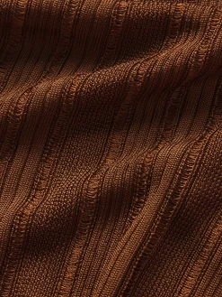 Laddered Rib Polo in Light Camel