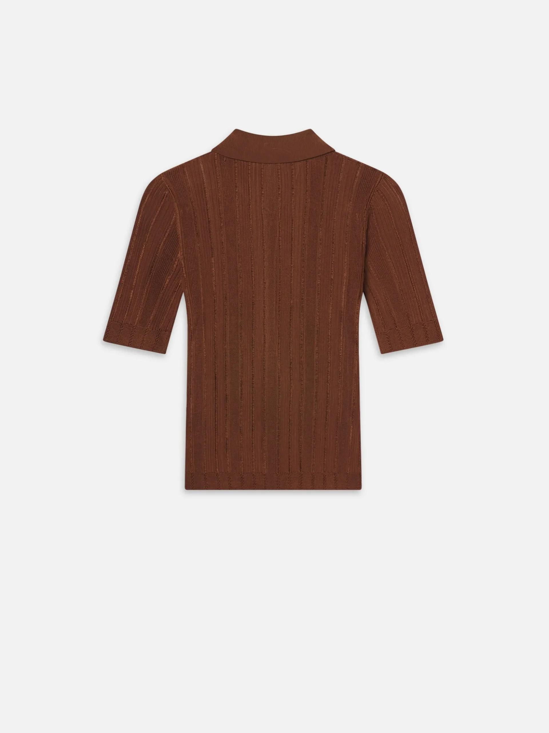 Laddered Rib Polo in Light Camel