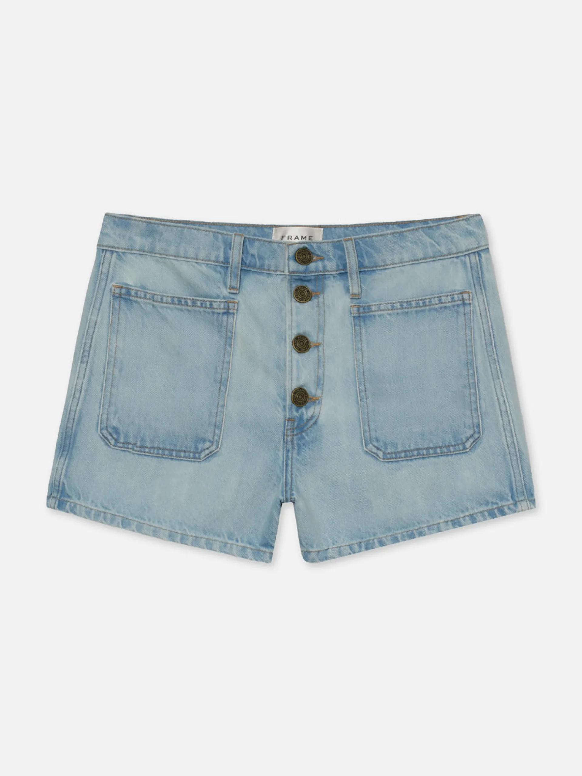 Le Bardot Exposed Button Short in Trevi