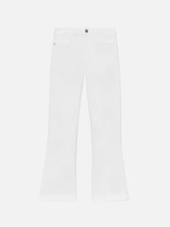 Le Crop Mini Boot in Blanc