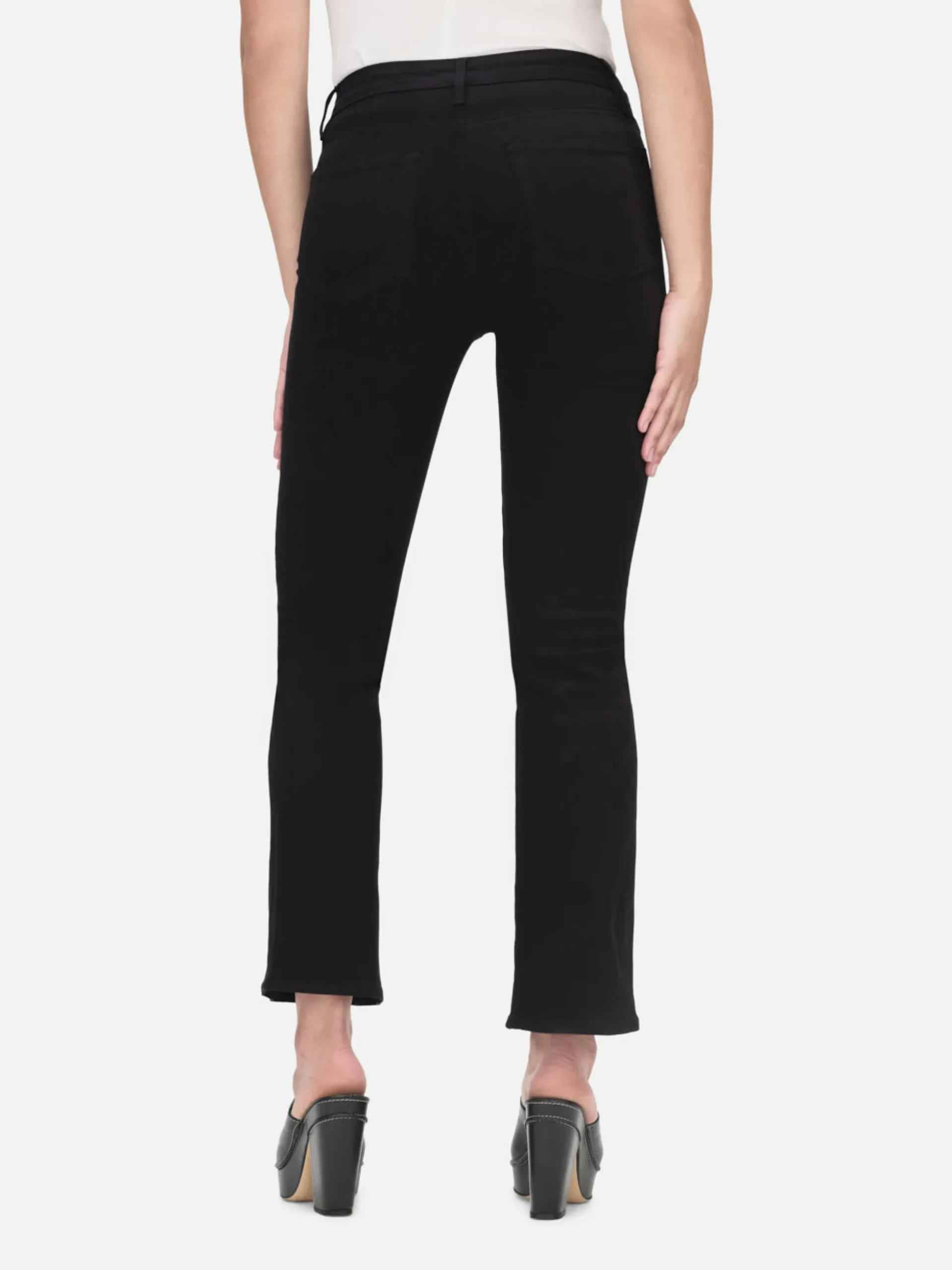 Le Crop Mini Boot in Film Noir