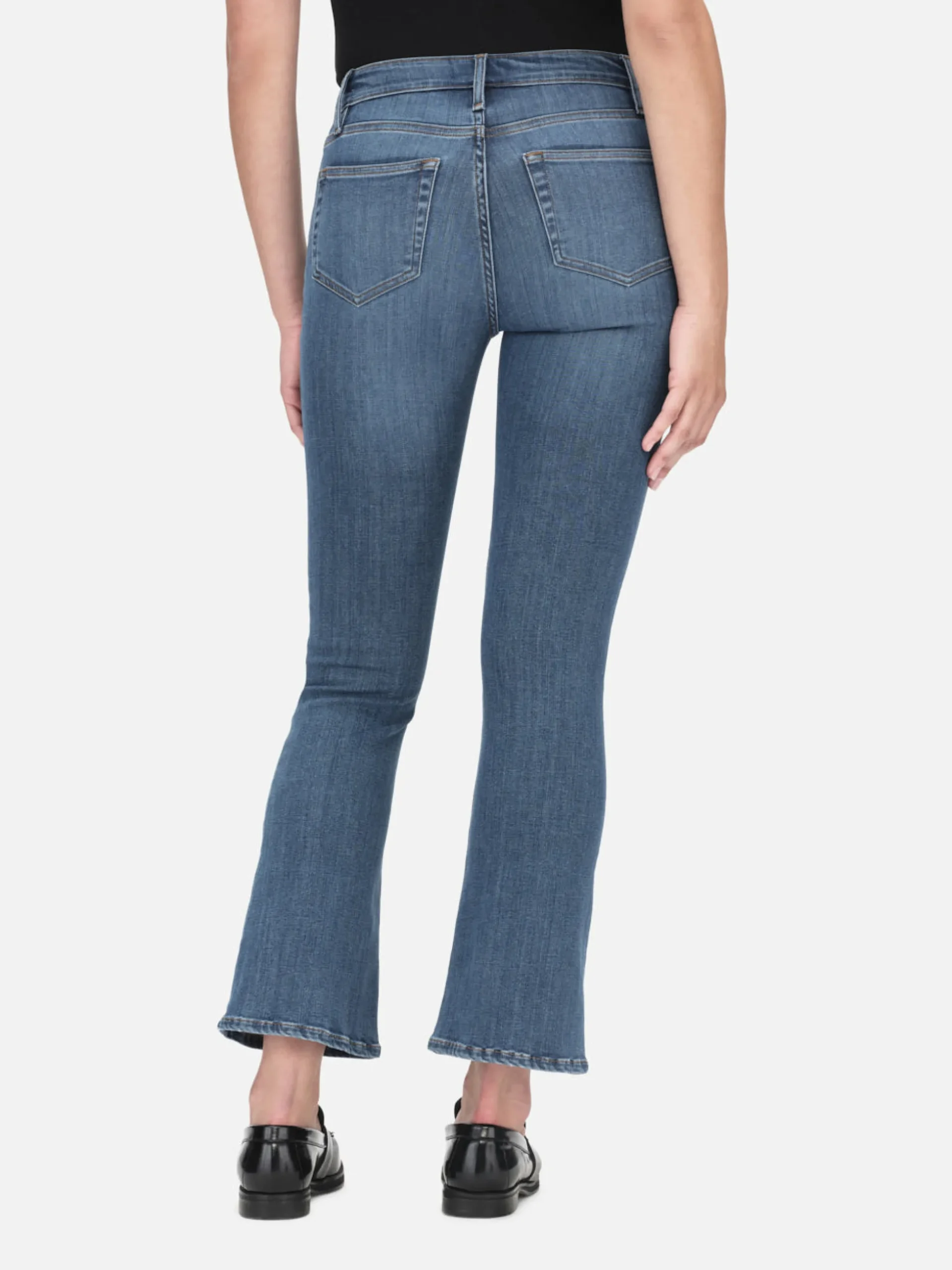 Le Crop Mini Boot in Poe
