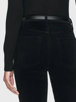 Le Crop Mini Boot Corduroy in Black