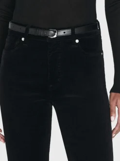 Le Crop Mini Boot Corduroy in Black