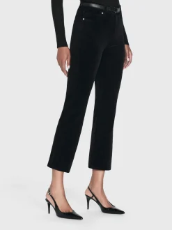Le Crop Mini Boot Corduroy in Black