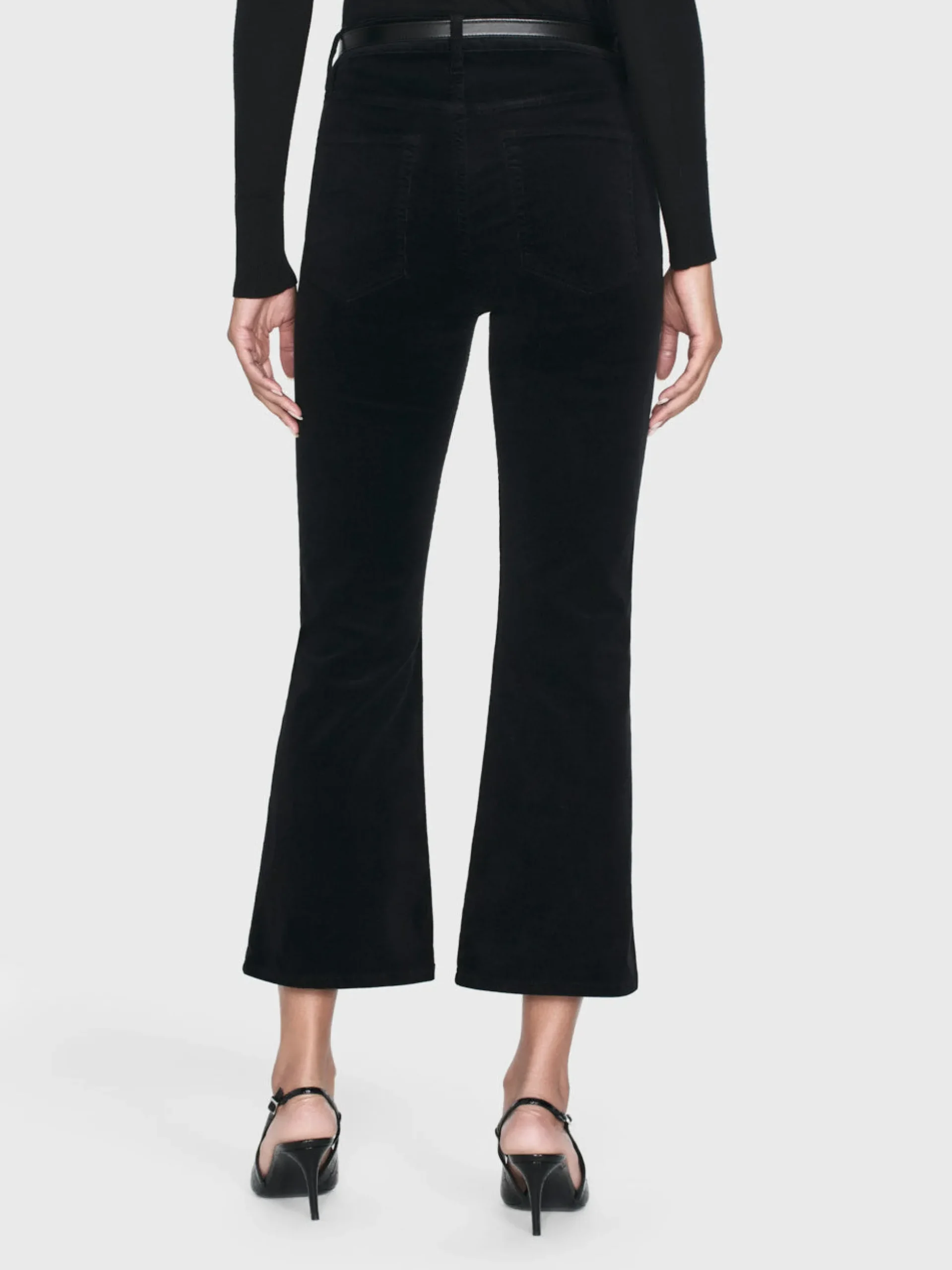 Le Crop Mini Boot Corduroy in Black