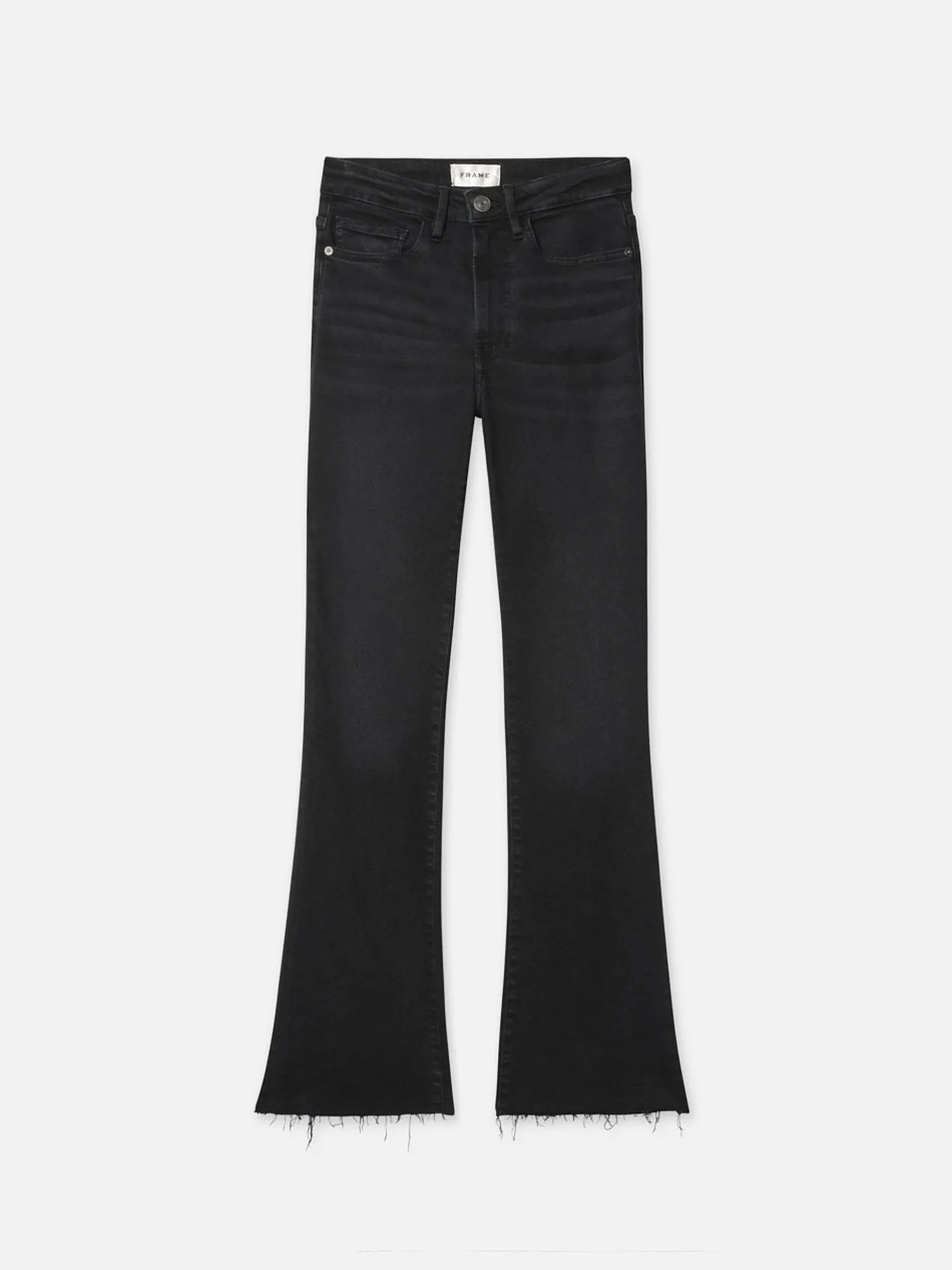 Le Crop Mini Boot Raw Fray in Blackthorn
